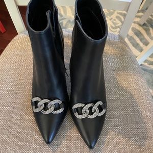 White House Black Market Hematile Black Bootie